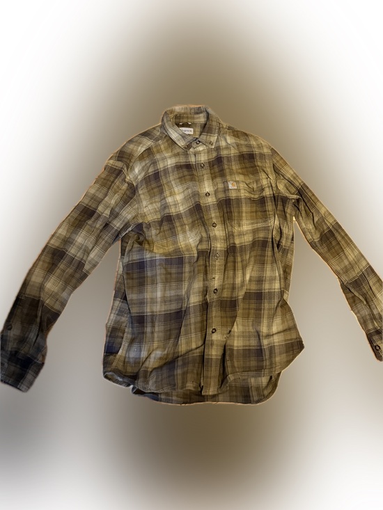 Carhartt Other - Carhartt Plaid Long-Sleeve Button-Down Shirt in Tan and Brown